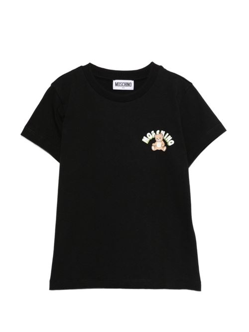 T-shirt unisex Moschino Kid Teen nera MOSCHINO KID-TEEN | HWM058LAA0160100